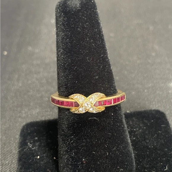 Authentic Tiffany & Co. Signature Ruby Ring - Picture 1 of 5